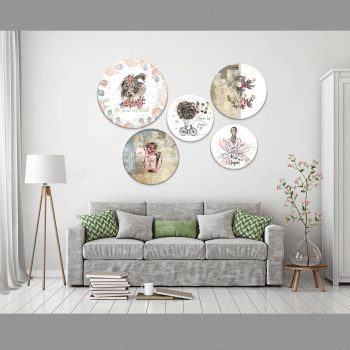 تابلو بوم ست 5 عددی طرح دخترانه