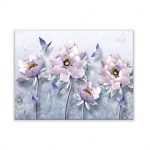 تابلو بوم طرح گل های سه بعدی ایستاده