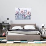 تابلو بوم طرح گل های سه بعدی ایستاده