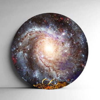 تابلو بوم فنگ شویی آیلاموند - طرح کهکشان با سکه وبینهایت1
